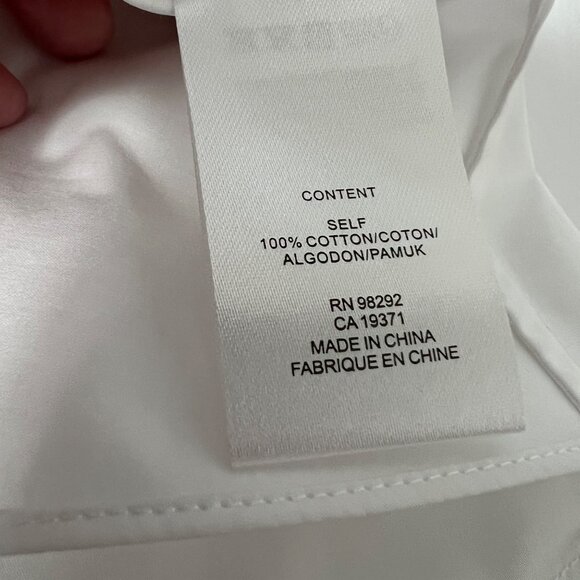 Tibi Womens Eco Poplin Back Wrap Midi Skirt White Cotton Tie Waist size 2 - Picture 13 of 14